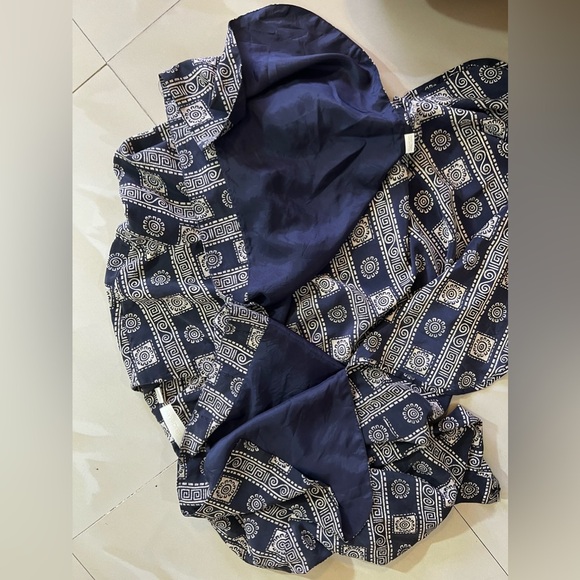 Dana Buchman 100% silk multicolored tunic top Stamped Lightweight blouse Size 12 - Picture 16 of 16